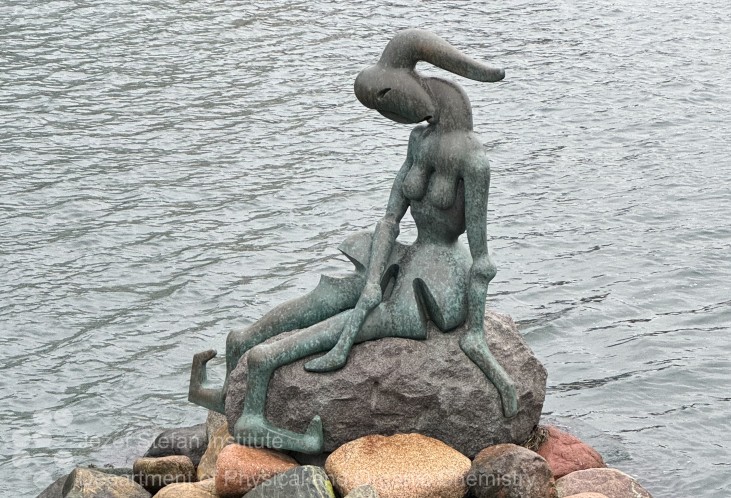 Genetically Modified Little Mermaid, Bjørn Nørgaard, Langelinie Pier, Copenhagen, Denmark